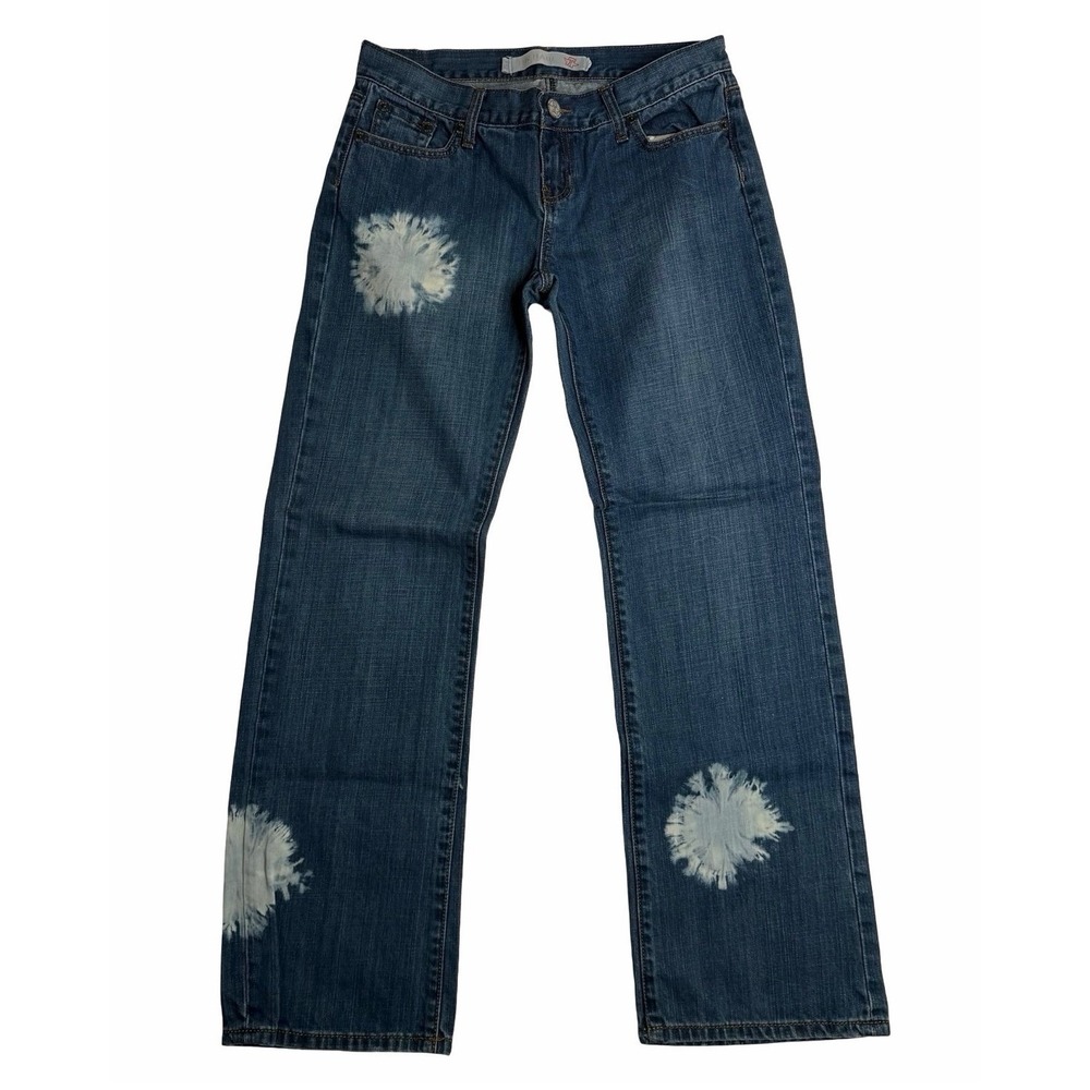 Tin Haul Western Bootcut Bleach Splatter Straight Leg Denim Jeans Women 29/S‎